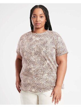 ATHLETA Women's Organic Printed Tee Sz 3X NEW NWT